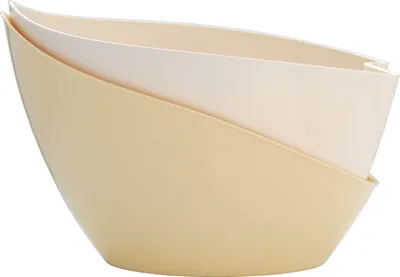 Produktbild von Plastia | Pflanzkübel Doppio - 21x14x14 cm - Kremfarben - Selbstbewässernd - Hochwertige Verarbeitung