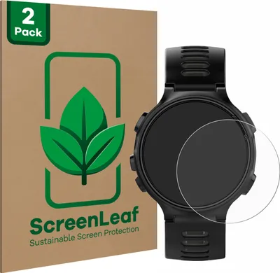 Produktbild von 2x ScreenLeaf Schutzfolie für Garmin Forerunner 735XT nachhaltiger Displayschutz Display Schutz Folie Klar Transparent