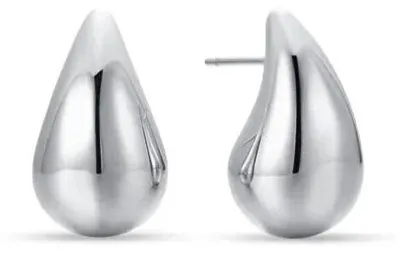 Image de Boucles d'oreilles en acier en forme de larme OK1369