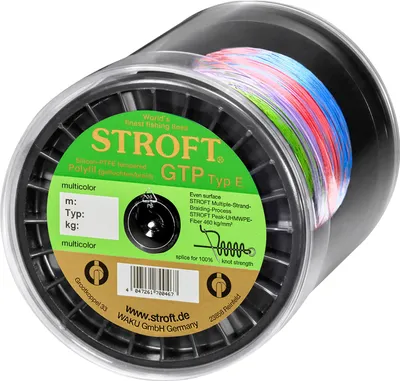 Produktbild von Stroft Schnur GTP Typ E geflochten multicolor 1000m Typ E8 24,00kg