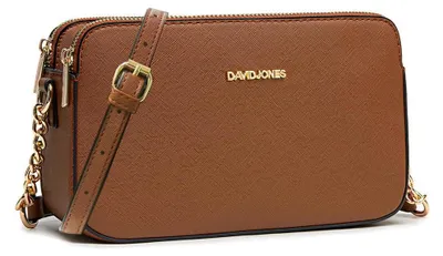 Obrázok produktu pre David Jones – Dámska malá kabelka cez rameno – Kabelka z umelého materiálu (Imitácia kože) – Zapínanie na zips