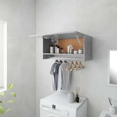 Produktbild von "2026 Promotion" Kleiderschrank Betongrau 70x32,5x35cm Holzwerkstoff - Kleiderschränke CC27300