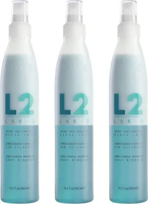 Produktbild von Lakmé Instant Conditioner ohne Spülung Lak-2, 300 ml, mit Vitamin E & Weizenproteinen, feuchtigkeitsspendend, nährend & stärkend, für Feinheit & Glanz, alle Haartypen, Damen, regeneriert trockenes & geschädigtes Haar, tägliche Anwendung