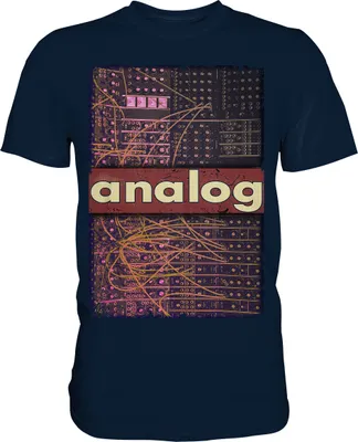 Produktbild von Analog Modular Synthesizer Retro Synth Produzent T-Shirt – Navy / M