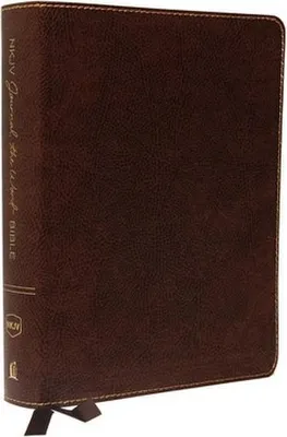Produktbild von NKJV, Journal the Word Bible, Large Print, Lederfaserstoff, Brown, Red Letter