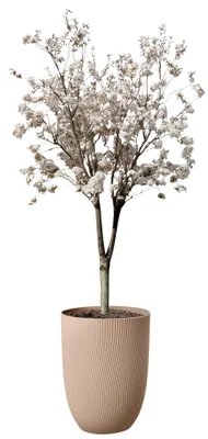 Image de Colonne à fleurs Elho Sereh en plastique Ø 39 cm H 53,4 cm couleur argile froide