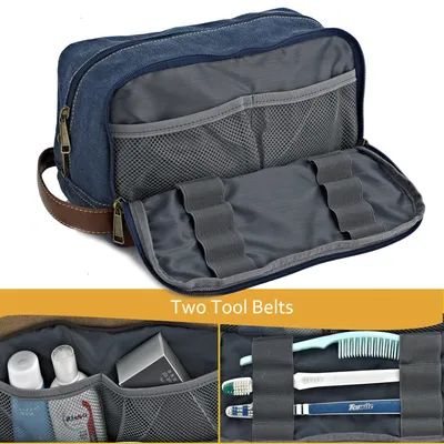 Produktbild von Reisetasche für Herren und Damen, wasserabweisendes Canvas, groß, blau, für Camping und Reisen