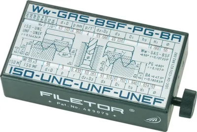 Immagine prodotto di Helios Preisser ISO-Gewindeanzeiger Filetor, zum Ablesen sämtlicher Normangaben