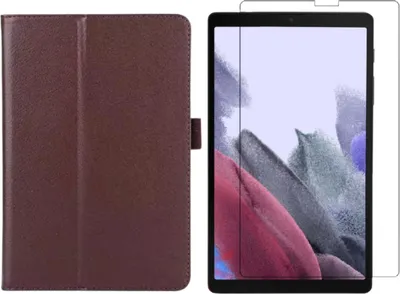 Image de 2in1 Set pour Samsung Galaxy Tab A7 Lite 2021 SM-T220 SM-T225 8.7 pouces avec housse de protection + verre de protection avec housse Auto Sleep/Wake