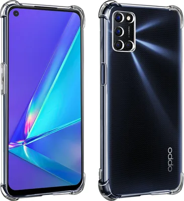 Zdjęcie produktu dla Avizar, silikonowe etui ochronne z wzmocnionymi narożnikami, przeznaczone do telefonów Oppo A72 / Oppo A52, przezroczyste