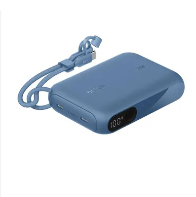 Produktbild von Belkin Powerbank mit Display 20W 10.000mAh USB-C blau BPB027hqBL