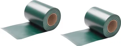 Produktbild von Clanmacy Sichtschutzstreifen PVC Sichtschutzstreifen Windschutzstreifen Doppelstabmatten 35mx2 Grün