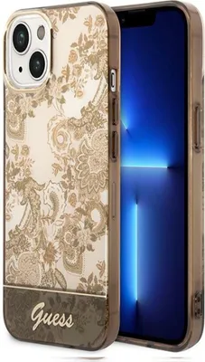Produktbild von Guess Guhcp14Shgplhc Iphone 14 6,1"" Ocker Hartschale Porzellan Kollektion