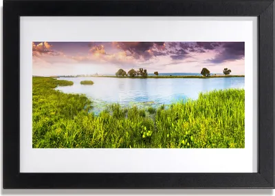 Produktbild von Bild 30x20 MDF-Rahmen Wandkunst Grass Lake Natur