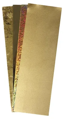 Productafbeelding van Rayher 31437000, Decoratieve was, goudtinten, set van 4 decoratieve wasplaten, elk 20 x 6,5 cm