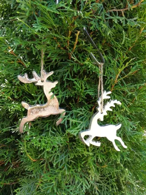 Produktbild von 2er Set Alu Hirsch Peura zum Hängen