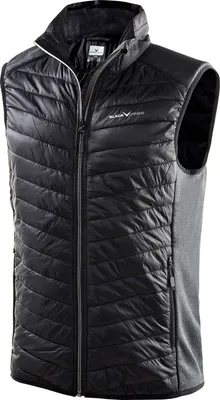 Produktbild von BLACK CREVICE - Herren Outdoor Hybrid Steppweste | Farbe: Schwarz | Größe: XL