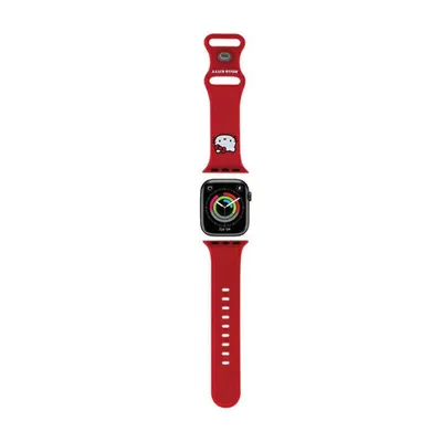 Produktbild von Hello Kitty Apple Watch Armband für 38 / 40 / 41mm Silikon Kitty Head Muster