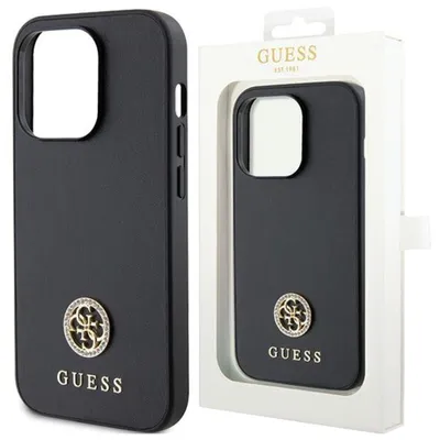 Produktbild von Guess Guhcp15Mps4Dgpk Iphone 15 Plus 6,7 Schwarz/Schwarz Hardcase Strass Metall Logo