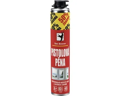 Immagine prodotto di Schiuma poliuretanica DEN BRAVEN per pistola, 500 ml + 250 ml in omaggio