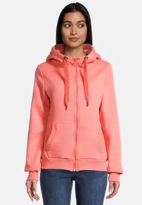 Produktbild von salzhaut Damen Sweatjacke SÖÖTE M Kuschelige Kapuzenjacke für Frauen aus weichem Baumwoll-Mix – Maritimer Zip-Hoodie mit dicken Kordeln – Designed in Hamburg