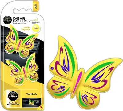 Produktbild von Lufterfrischer Schmetterling Aroma Fancy Shapes Vanille Auto Duftpolymere