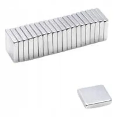 Immagine prodotto di Top Magnesy - 50 pezzi di magneti al neodimio 10x10x2 mm N38 - magneti adesivi extra potenti per montaggio, officina e industria