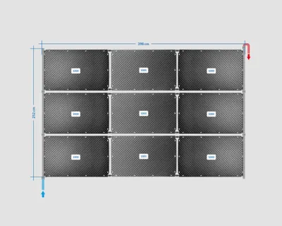 Produktbild von OKU Solarabsorber Pool-Solarheizung SET 18 - 9 Absorber