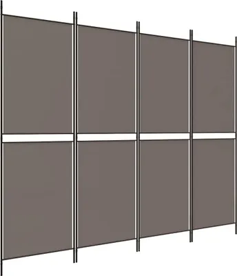 Obrázok produktu pre vidaXL 4-dielne paraván antracit 200x220 cm látka