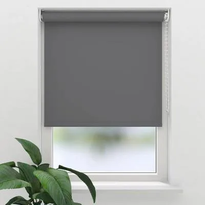 Produktbild von SOLUNA Tageslichtrollo T9 anthrazit 115x190 cm inkl. Klemmträger