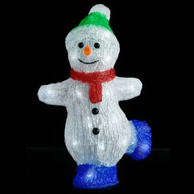 Produktbild von vidaXL LED-Weihnachtsfigur Schneemann Acryl Indoor und Outdoor 30 cm