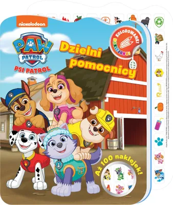 Produktbild von Psi Patrol Dzielni pomocnicy - Kolorowanki naklejanki