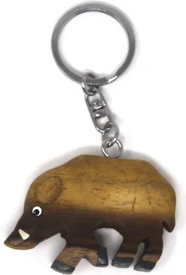 Produktbild von Schlüsselanhänger aus Holz - Wildschwein