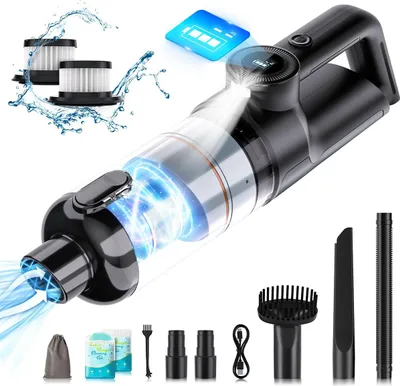 Produktbild von Kabelloser Handstaubsauger 14000Pa,Staubsauger 6000mAh, LED, 30 Min Laufzeit