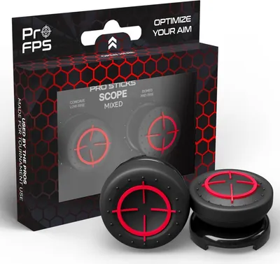 Produktbild von ProFPS PS5 Controller Stick Aufsätze – Thumbsticks für PS5 Controller & PS4 Controller Zubehör – Ergonomische Joystick Aufsätze & Grip Caps – Hochwertige Stick Erhöhungen für mehr Präzision & Komfort [playstation_5]