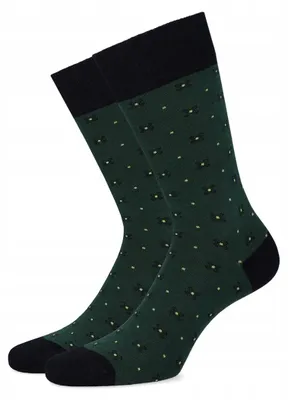 Image de Lancerto Chaussettes Vertes Micro-motif Taille 43-46