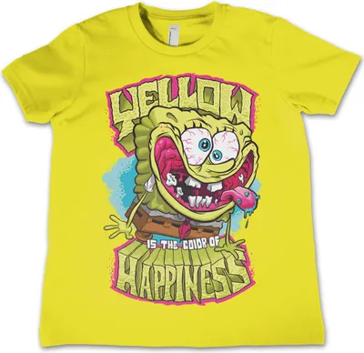Produktbild von Yellow Is The Color Of Happiness Kids T-Shirt - 4Years-XS - Yellow