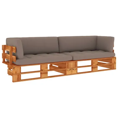 Produktbild von Möbel 2-Sitzer-Palettensofa Honigbraun Imprägniertes Kiefernholz - Gartenmöbelgarnituren 3066669
