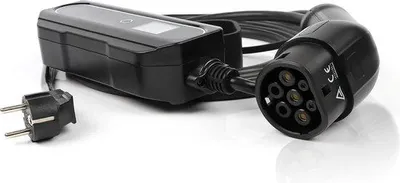 Obrázok produktu pre Mobilná nabíjacie stanica pre elektromobily – nabíjací kábel do auta – 6 A – 16 A – typ 2 – typ 1 Mennekes