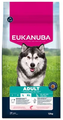 Produktbild von EUKANUBA Adult Large Trockenfutter mit Lachs und Gerste 12kg