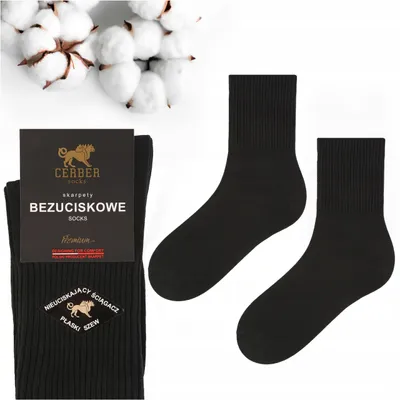 Produktbild von Cerber Herren Baumwollsocken Premium Art.0176 Schwarz 39/41