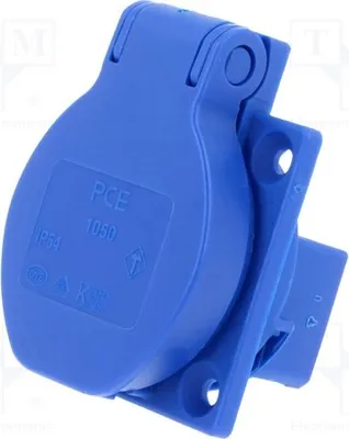 Immagine prodotto di 1 connettore: per alimentazione CA, presa 2P con messa a terra (PE), 250VAC, 1050-0BS, monofase