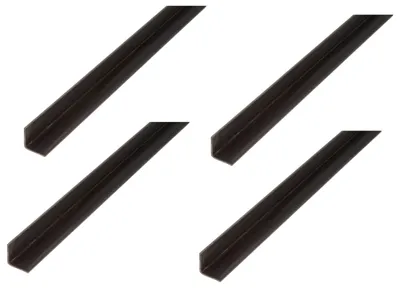 Immagine prodotto di Alberts 4 x profilo angolare, acciaio grezzo, 25 x 25 x 3 mm, lunghezza 2 m