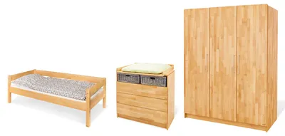 Produktbild von Jugendzimmer-Set 'Natura' breit groß, 3-tlg.
