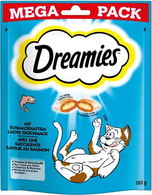 Produktbild von Dreamies Mega Pack Lachs (180 g)