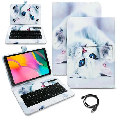 Produktbild von Schutzhülle Tastatur für Doogee Tab G6 / Tab G6+ Tablet Hülle Bluetooth QWERTZFarben:Motiv 4