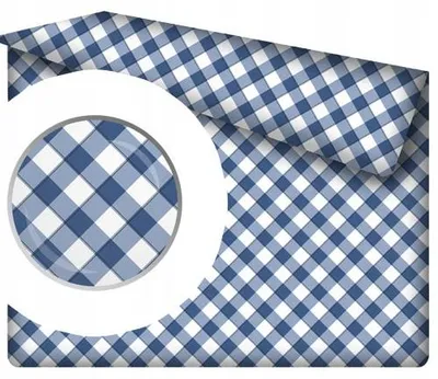 Produktbild von Designpremium Bettlaken ohne Gummizug kariert 140x200 cm