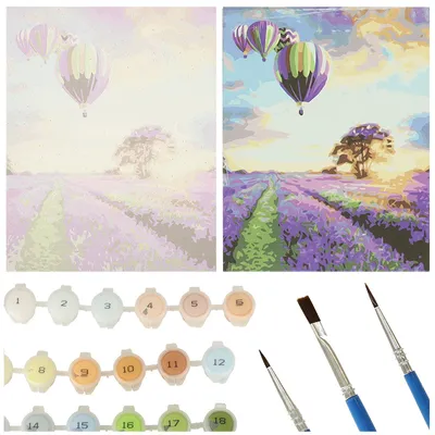 Obrázok produktu pre Maľba podľa čísel 50x40cm levanduľové pole