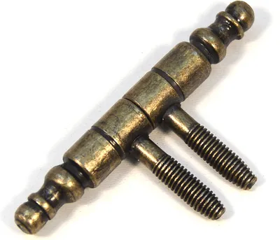 Produktbild von 8 Stück IHC Scharnier Einbohrbander mit Zierkopf Aufschraubband Turband Tur-Scharnier Spezielle Bronze Höhe: 80mm