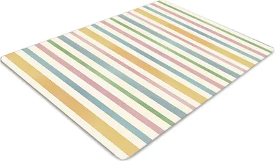 Produktbild von Stuhlunterlage Bürostuhlunterlage 120 cm x 90 cm Bodenmatte Bürostuhlunterlage - Bunte Linien